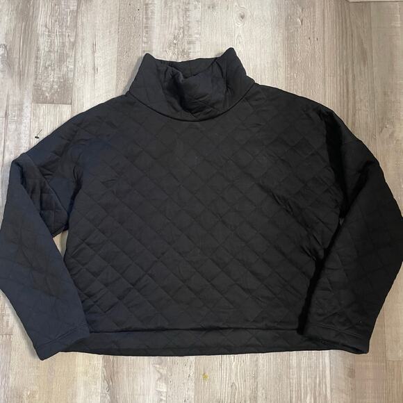 GapFit Quilted Mockneck Sweatshirt size Large - Picture 6 of 12